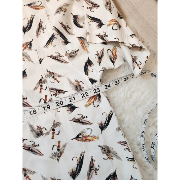 Columbia Men's Multicolor Cotton Fishing Short Sleeve Button Down Shirt Size M - Picture 5 of 6